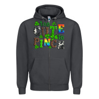Smoke st patricks too cute to pinch Zipper Hoodie - Artiststas