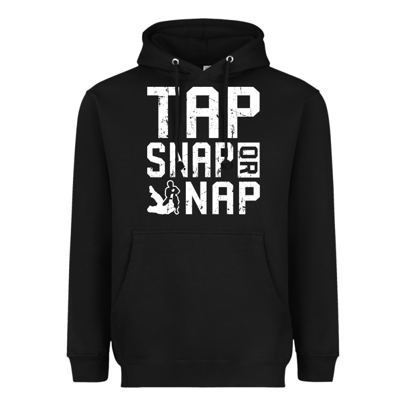 Tap Snap Or Nap Jiu Jitsu Hoodie Brazilian Bjj Gifts Heavyweight Hoodie by longCreatives | Teevron
