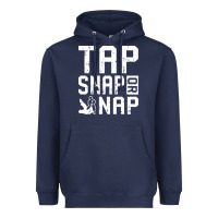 Navy Tap Snap Or Nap Jiu Jitsu Hoodie Brazilian BJJ Gifts Heavyweight Hoodie - longCreatives