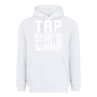 White Tap Snap Or Nap Jiu Jitsu Hoodie Brazilian BJJ Gifts Heavyweight Hoodie - longCreatives
