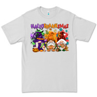 Dove Grey Hallothanksmas gnomes Premium Tee - NancyCooperArtShop