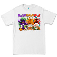 White Hallothanksmas gnomes Premium Tee - NancyCooperArtShop