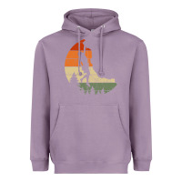 Lavender Retro Rock Climbing Vintage Climber Heavyweight Hoodie - longCreatives