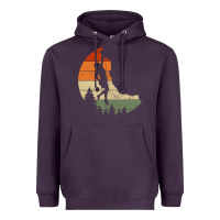 Plum Retro Rock Climbing Vintage Climber Heavyweight Hoodie - longCreatives