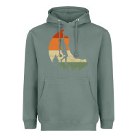 Sage Retro Rock Climbing Vintage Climber Heavyweight Hoodie - longCreatives