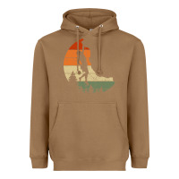 Toasted Coconut Retro Rock Climbing Vintage Climber Heavyweight Hoodie - longCreatives