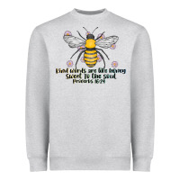 Heather Grey Kinda Words Are Like Honey Sweet To The Soul Heavyweight Sweatshirt - CowhideDigitalArt