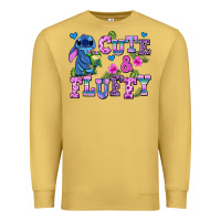 Antique Gold cute and fluffy stitch Premium Sweatshirt - AdoDesignShop