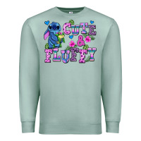 Seafoam cute and fluffy stitch Premium Sweatshirt - AdoDesignShop