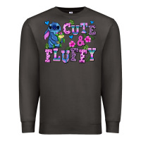Smoke cute and fluffy stitch Premium Sweatshirt - AdoDesignShop