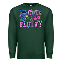 Sports Green cute and fluffy stitch Premium Sweatshirt - AdoDesignShop