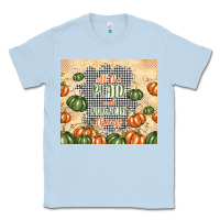 Dusty Blue all the plaid and pumpkin things Classic Tee - TumblerDesignByShophia