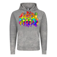Cloud Rock Hello Summer Tie Dye Vintage Hoodie - CowCowDesign