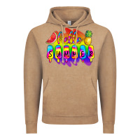Vintage Coffee Hello Summer Tie Dye Vintage Hoodie - CowCowDesign