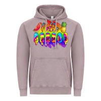 Vintage Zinc Hello Summer Tie Dye Vintage Hoodie - CowCowDesign