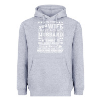 Heather Grey i am a lucky wife i have a crazy husband valentine gift Heavyweight Hoodie - longCreatives