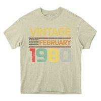 Mossy Born in 1980 Vintage February Heavy Core Tee - Bettercallsaul