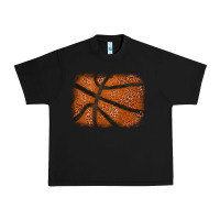 Black Basketball leopard glitter background Urban Heavy Tee - HowdyJamesFarm
