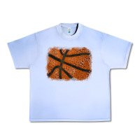 Grape Ice Basketball leopard glitter background Urban Heavy Tee - HowdyJamesFarm