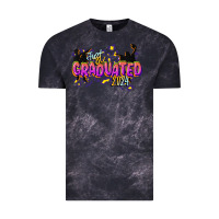 Cloud Black just graduated 2024 Vintage Tee - CowGirlArtShop