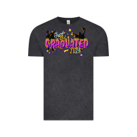 Vintage Black just graduated 2024 Vintage Tee - CowGirlArtShop