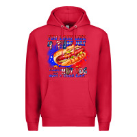 Cardinal You Look Like 4th of july makes me hot dog want a Premium Hoodie - CowhideDigitalArt