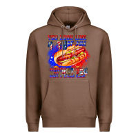Chestnut You Look Like 4th of july makes me hot dog want a Premium Hoodie - CowhideDigitalArt