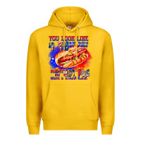 Lemon You Look Like 4th of july makes me hot dog want a Premium Hoodie - CowhideDigitalArt