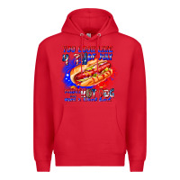 Red You Look Like 4th of july makes me hot dog want a Premium Hoodie - CowhideDigitalArt