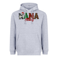 Heather Grey nana claus Heavyweight Hoodie - BarkalooDesign