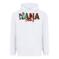 White nana claus Heavyweight Hoodie - BarkalooDesign