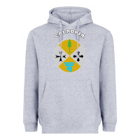 Heather Grey Calabria Coat of arms  Flag souvenir Italy Heavyweight Hoodie - longCreatives