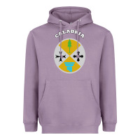 Lavender Calabria Coat of arms  Flag souvenir Italy Heavyweight Hoodie - longCreatives