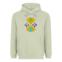 Matcha Calabria Coat of arms  Flag souvenir Italy Heavyweight Hoodie - longCreatives