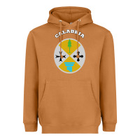 Meerkat Calabria Coat of arms  Flag souvenir Italy Heavyweight Hoodie - longCreatives