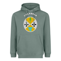 Sage Calabria Coat of arms  Flag souvenir Italy Heavyweight Hoodie - longCreatives