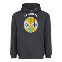 Smoke Calabria Coat of arms  Flag souvenir Italy Heavyweight Hoodie - longCreatives