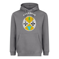 Storm Calabria Coat of arms  Flag souvenir Italy Heavyweight Hoodie - longCreatives