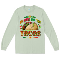 Matcha I'm here for the tacos Long Sleeve Tee - FaDigitalArtStudio