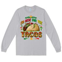 Moon Dust I'm here for the tacos Long Sleeve Tee - FaDigitalArtStudio