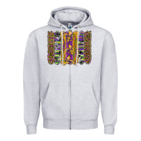 Heather Grey mardi gras fleur de lis cowhide serape leopard glitter brushstrokes Zipper Hoodie - Artiststas