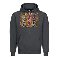 Smoke mardi gras fleur de lis cowhide serape leopard glitter brushstrokes Zipper Hoodie - Artiststas