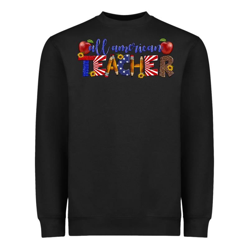 All American Teacher Heavyweight Sweatshirt by Artiststas | Teevron