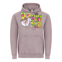Vintage Zinc Hello Summer Unicorn Vintage Hoodie - CowCowDesign