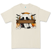 Bone Personalized Halloween Ghost Cat Premium Tee - texasbilliewilder