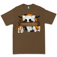 Cacao Personalized Halloween Ghost Cat Premium Tee - texasbilliewilder