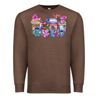 Chestnut stitch with lilo coffee cups Premium Sweatshirt - AdoDesignShop