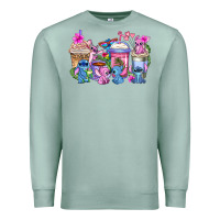 Seafoam stitch with lilo coffee cups Premium Sweatshirt - AdoDesignShop