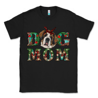 Black Western Christmas Dog Mom St Bernard Classic Tee - RanaPortraitStore