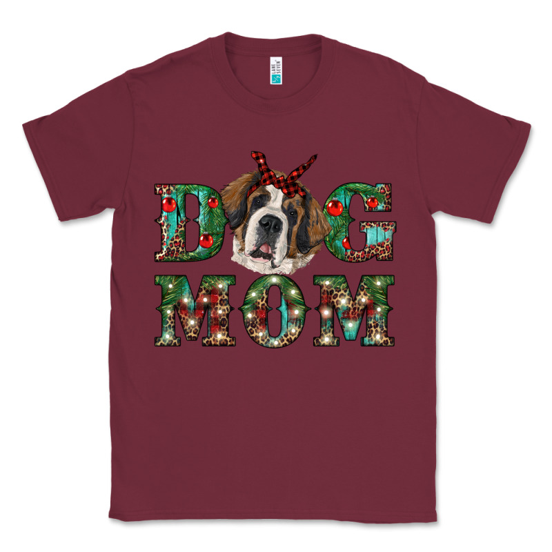 Western Christmas Dog Mom St Bernard Classic Tee by RanaPortraitStore | Teevron